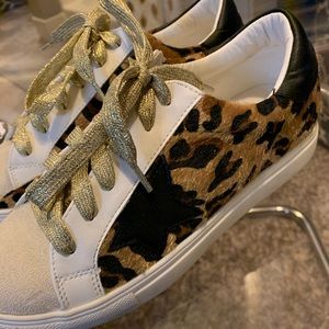 Animal print sneakers
